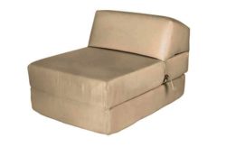 ColourMatch Single Fabric Chairbed - Cotton Cream